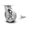 Service Caster 6 Inch V Groove Semi Steel Swivel Caster with Roller Bearing and Swivel Lock SCC SCC-30CS620-VGR-BSL - alternate 1